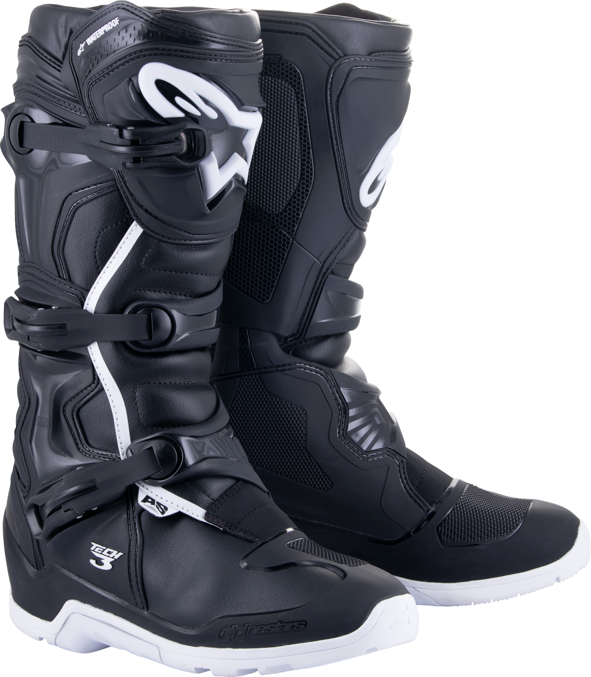 Tech 3 Enduro Wtrprf Boots Black/White Sz 9