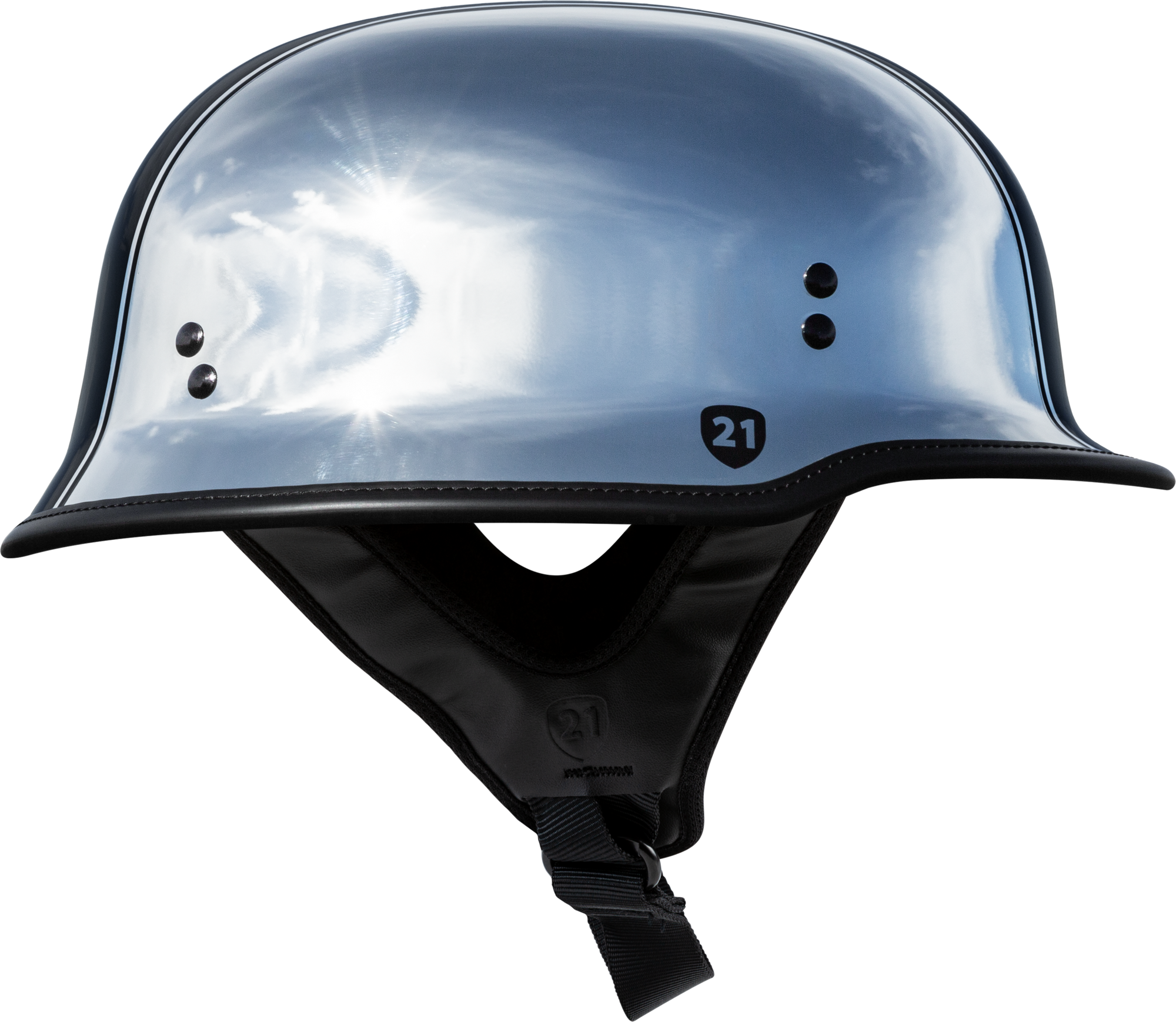 9mm German Beanie Helmet Chrome Xl