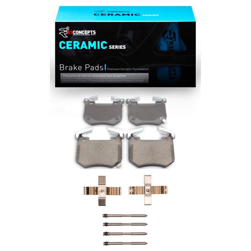 R1 2018-2025 Genesis G70 Rear R1 Ceramic Pads &amp; Hardware Kit