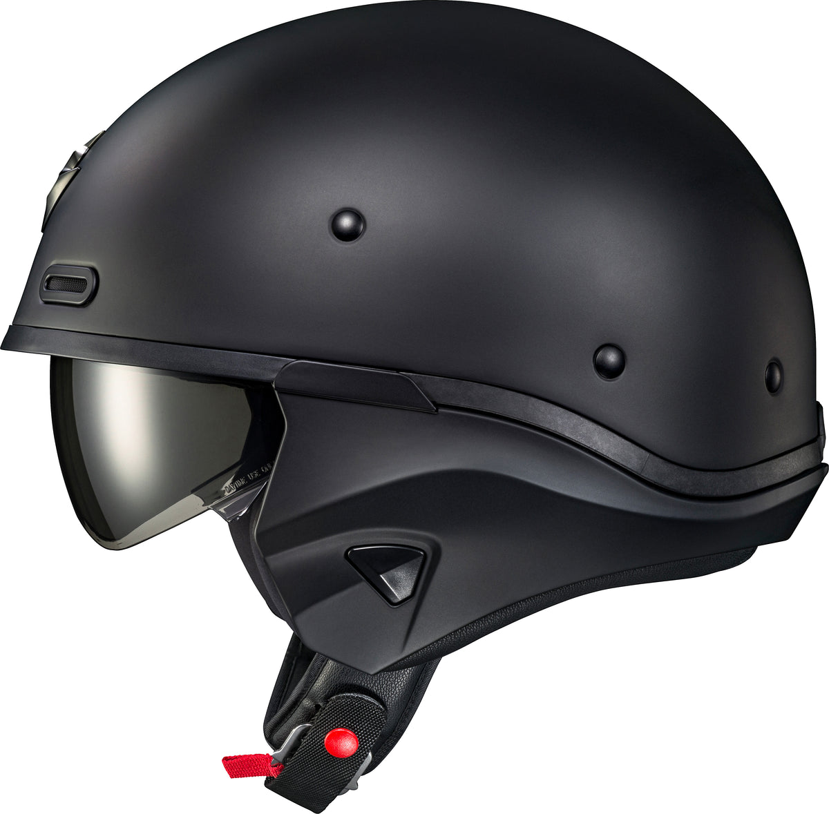 Covert X Open Face Helmet Matte Black Lg