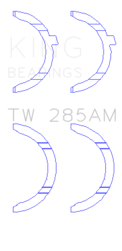 King Engine Bearings 94-01 Toyota 2.4L 2RZ-FE/2.7L 3RZ-FE Thrust Washer Set