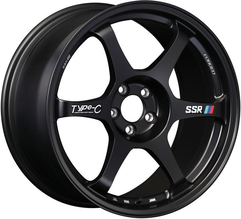 SSR Type-C Forged 18x9.5 +38 5/114.3 - Sprint Black Wheel