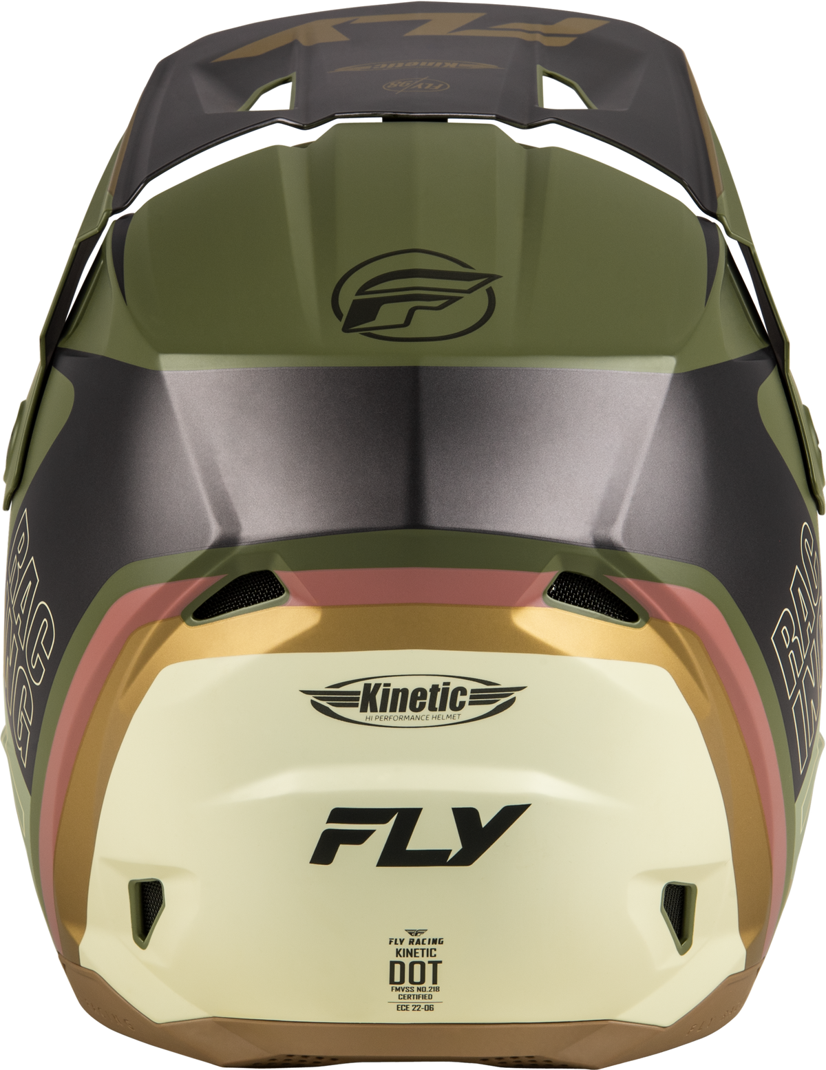 Kinetic Rally Helmet Matt Moss Gry/Khaki/Off Wht Xs