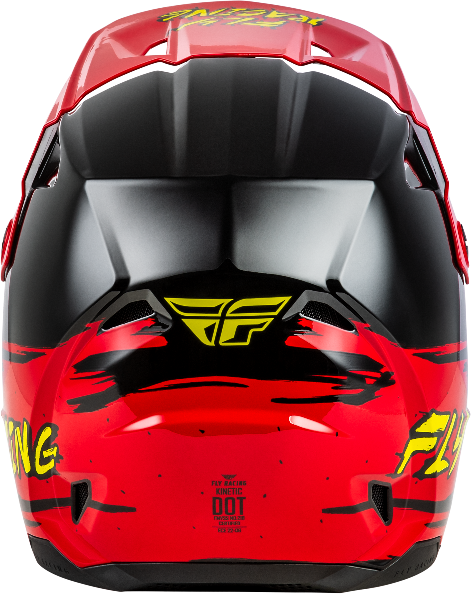 Youth Kinetic Surge Helmet Black/Red/Yellow Ys