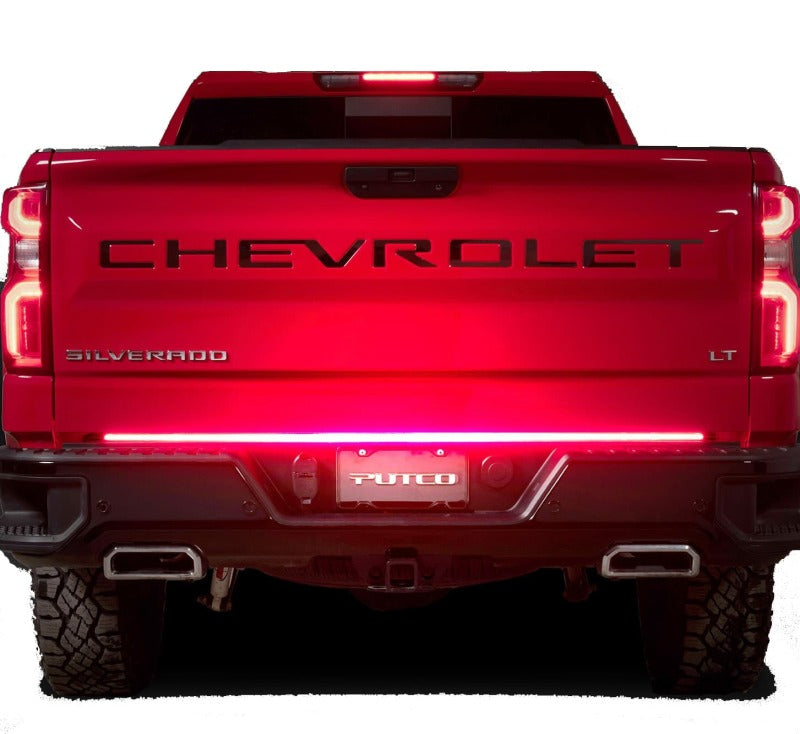 Putco 60in Red Blade LED Tailgate Light Bar for Ford Turcks w/ Blis and Trailer Detection