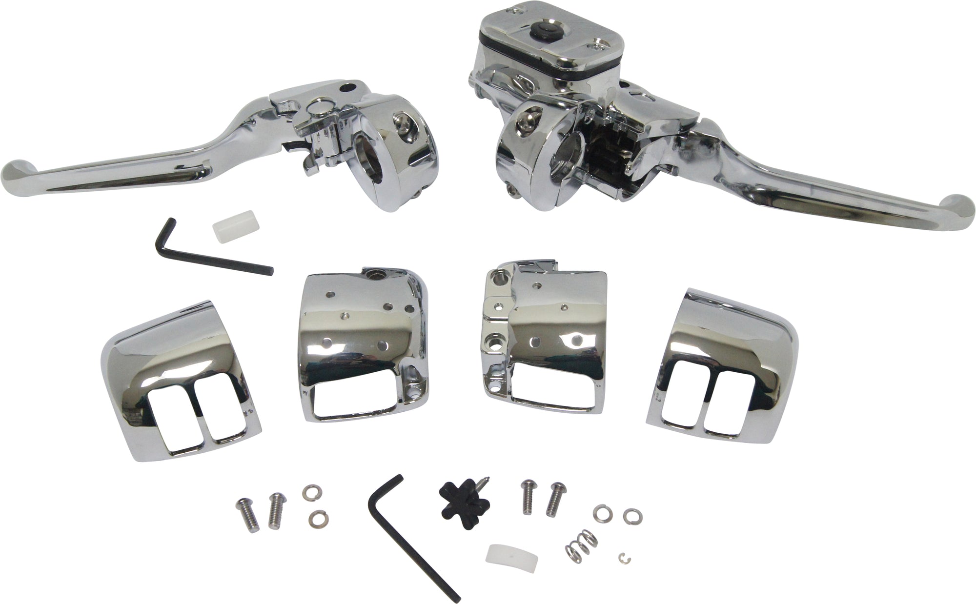 Comp H/Bar Cntrls 11/16 M/Cyl W/O Switches Chrome 96 06