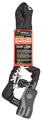 TRIMAX ALARMED LOCK &amp; THEX SUPER CHAIN 10MM