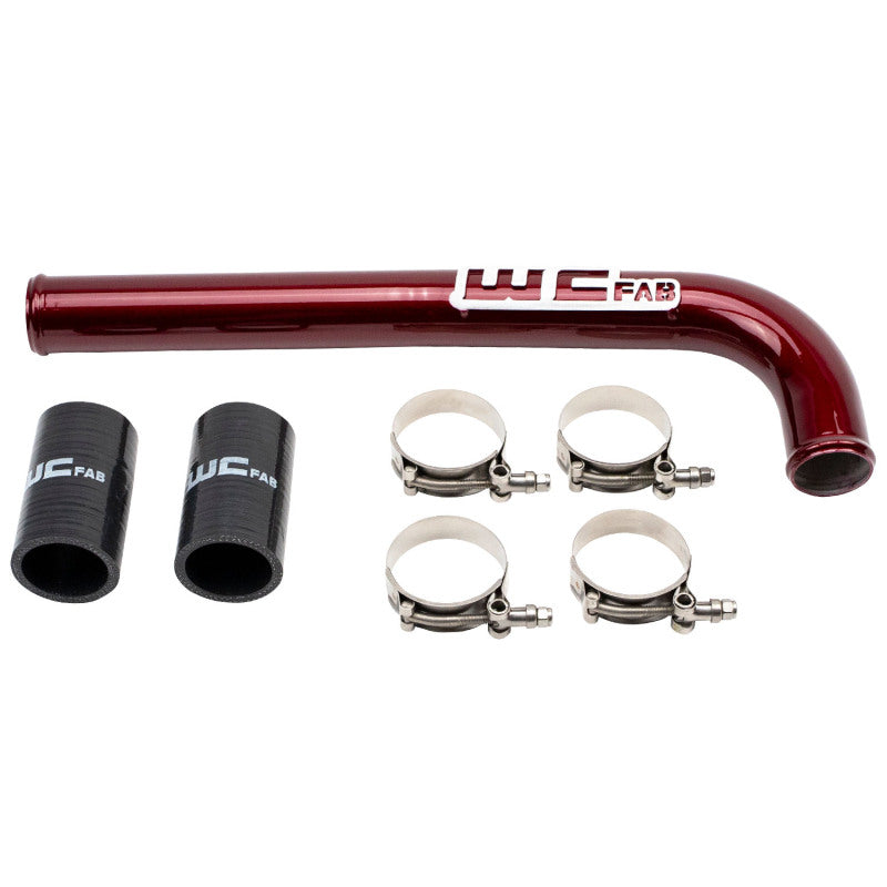 Wehrli 10-18 Dodge 6.7L Cummins (Non 13-15 w/Dual Rads/Twin CP3) Upper Coolant Pipe - WCFab Red