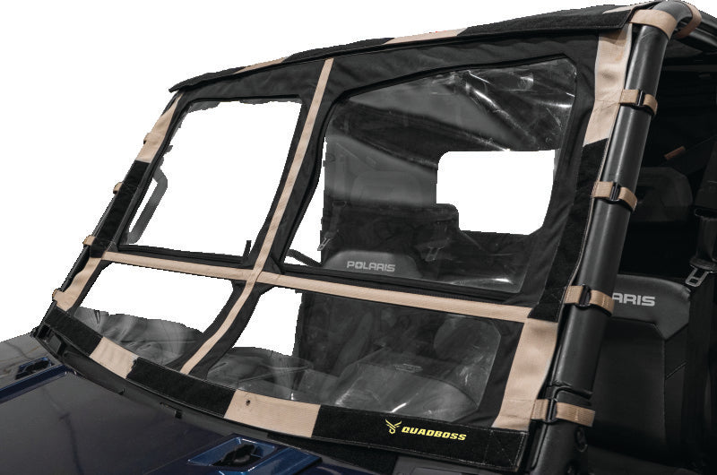 QuadBoss 09-22 Kawasaki KAF620M Mule 4010 4x4 Windbreak Folding Windshield