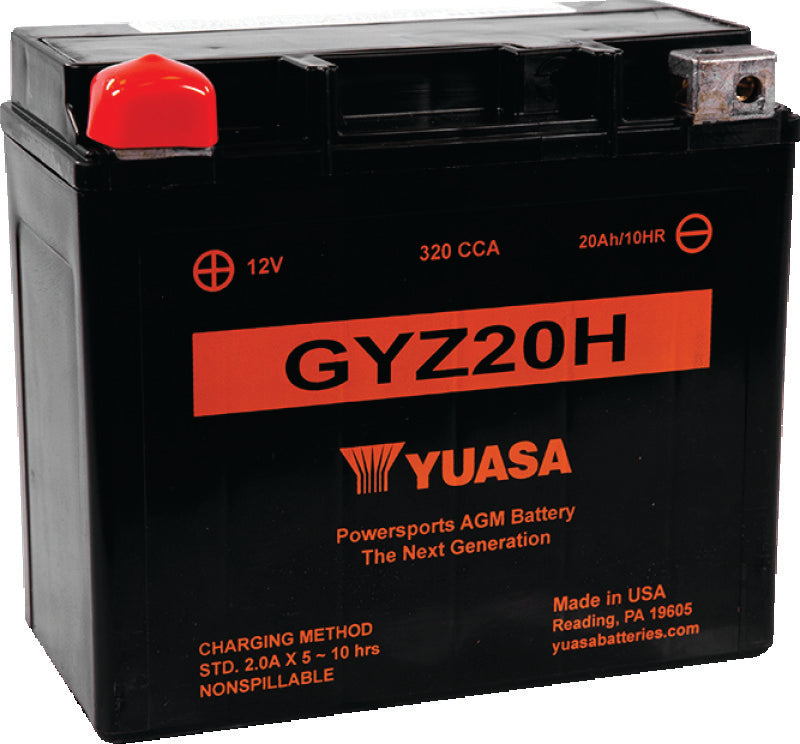 Yuasa GYZ20H High Performance Maintenance Free AGM 12-Volt Battery