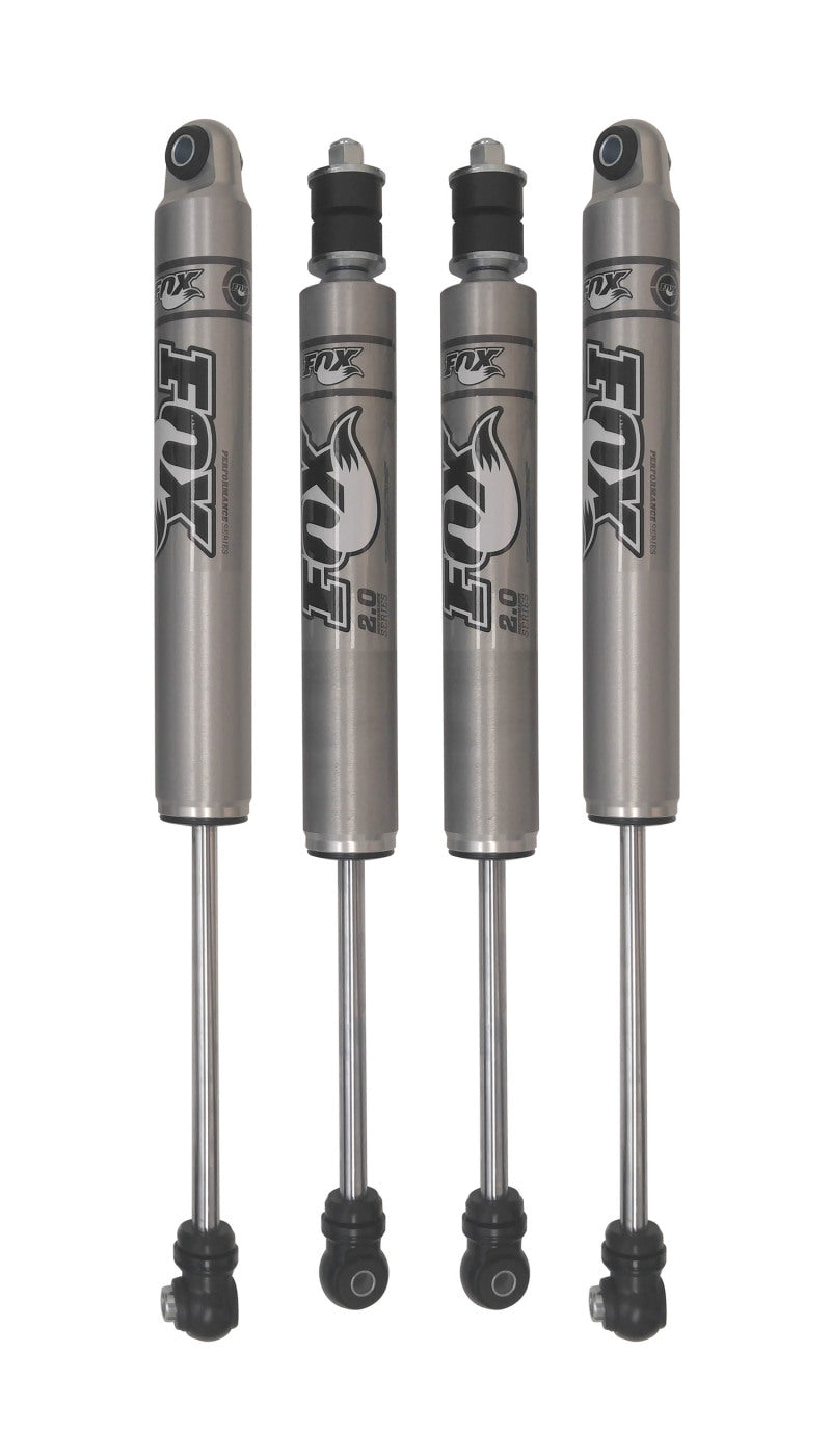 MaxTrac 07-18 Jeep Wrangler JK 2WD/4WD 3in Front &amp; Rear FOX 2.0 Performance Shock Absorbers