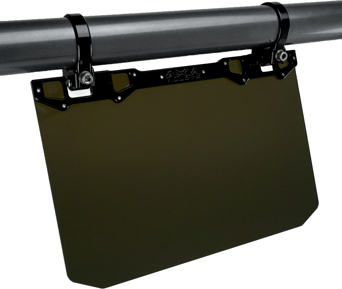 12" X 8" Narrow Mount Sun Viso W/Tinted Shield  Black