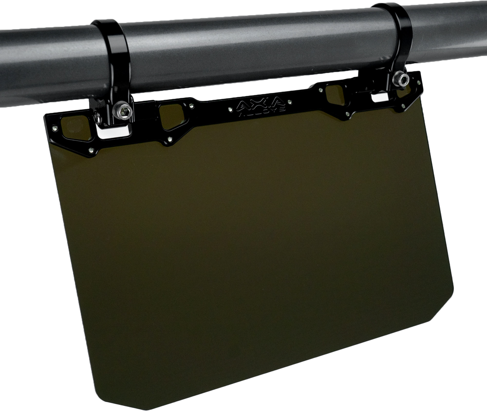 12" X 8" Narrow Mount Sun Viso W/Tinted Shield  Black