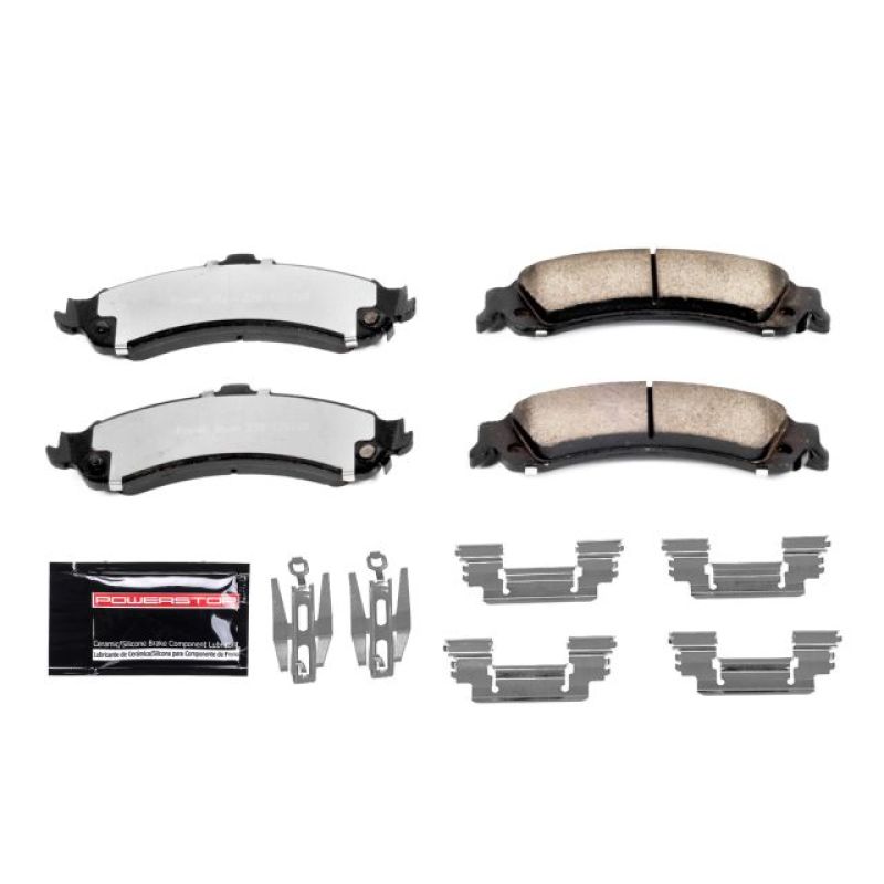 Power Stop 02-06 Cadillac Escalade Rear Z36 Truck &amp; Tow Brake Pads w/Hardware