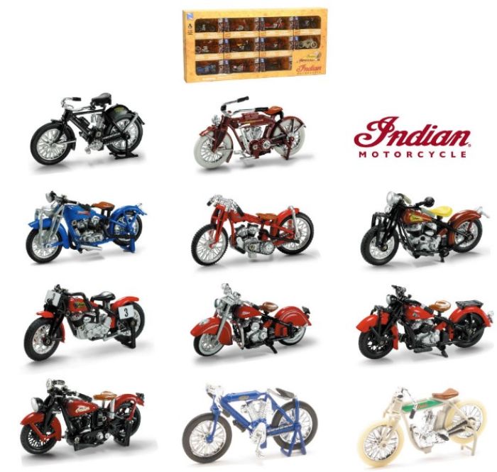 1/32 11PCS INDIAN BIKE COLLECTION SET