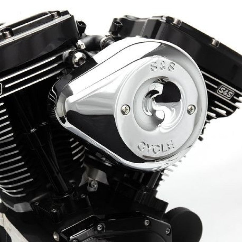 S&amp;S Cycle 01-15 Fuel-Injected Softail Stealth Air Cleaner Kit w/ Chrome Teardrop Cover