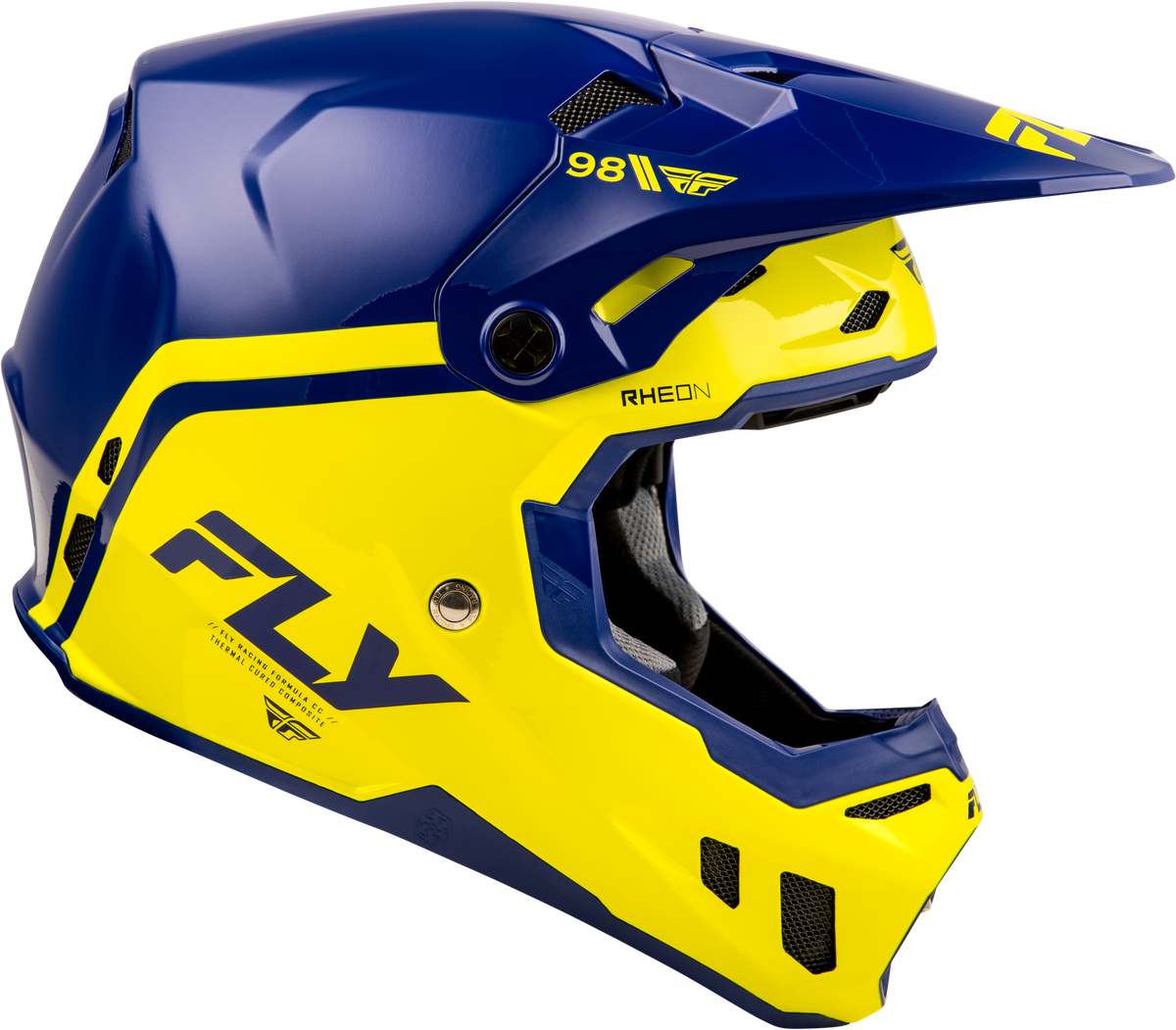 Formula Cc Objective Helmet Navy/Yellow Lg