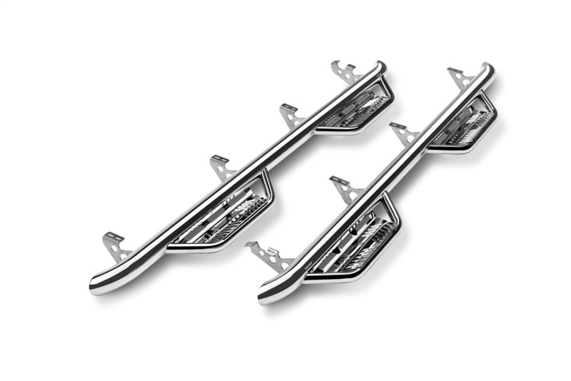 N-Fab Podium SS 07-17 Toyota Tundra Double Cab - Polished Stainless - 3in