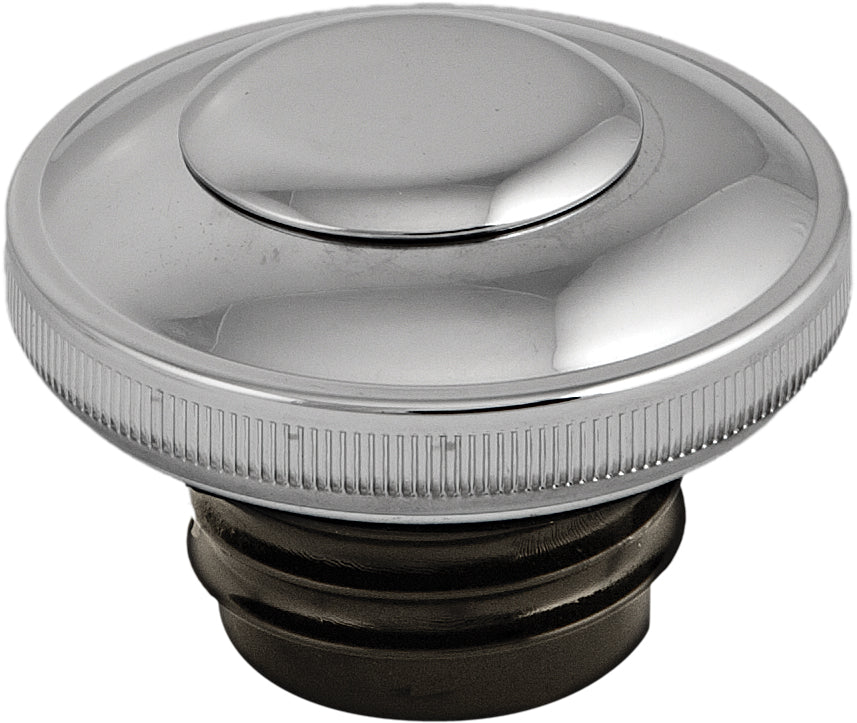 Gas Cap Screw In W/Lock&Cover Vented Chrome 82 95