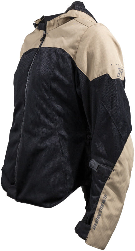 Speed and Strength Starstruck Mesh Jacket Trench Tan/Black Womens - XS