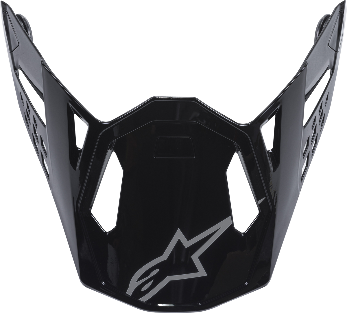 S M10 Solid Visor Glossy Black