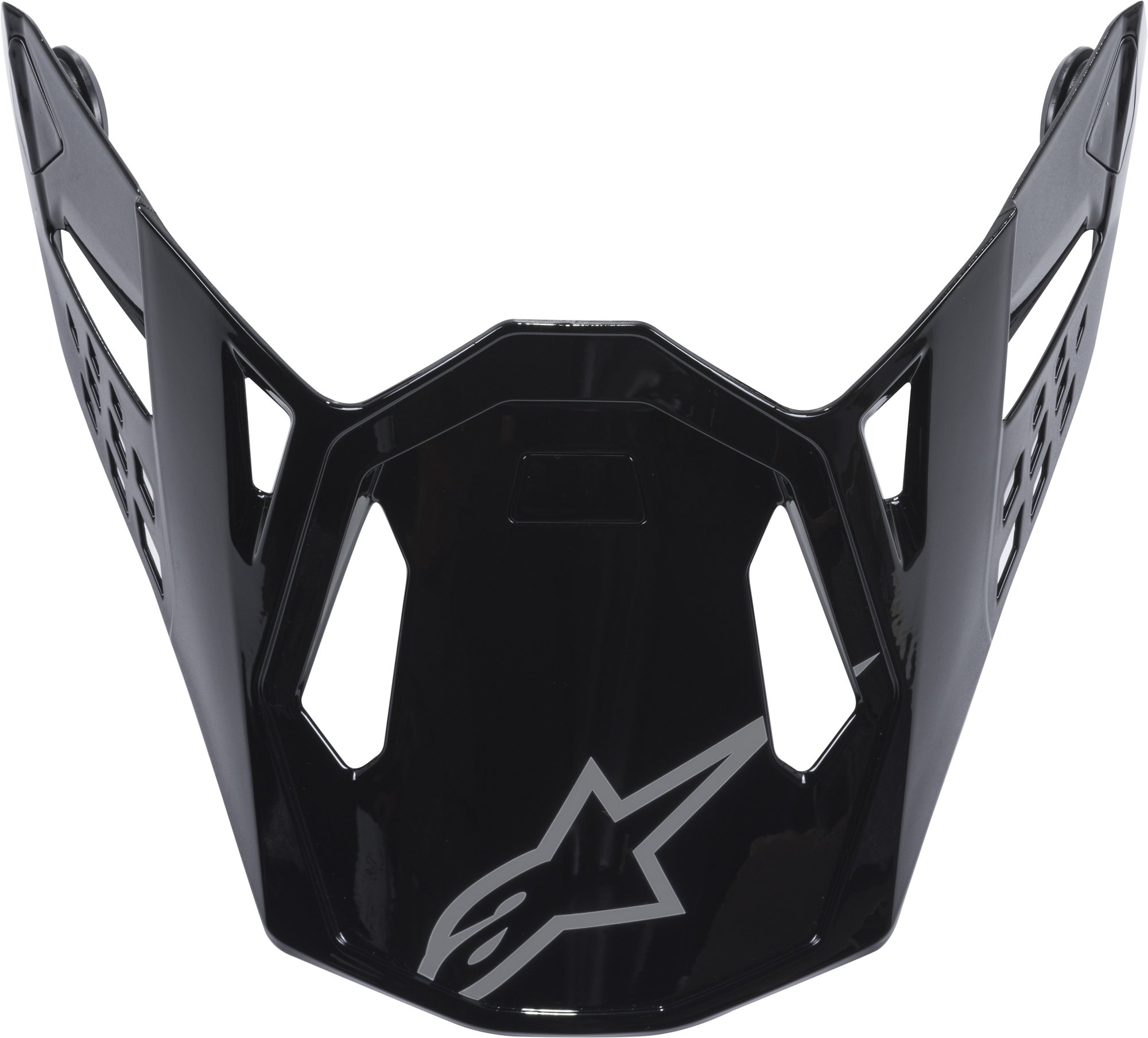 S M10 Solid Visor Glossy Black