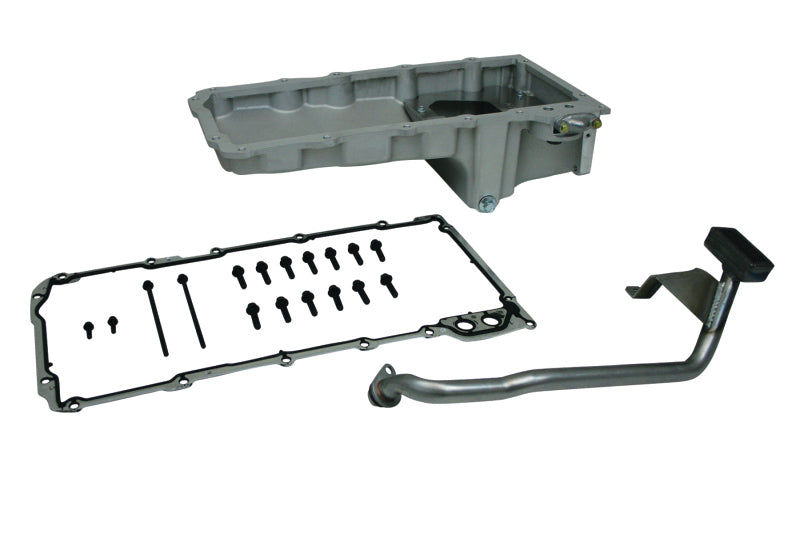 Moroso GM LS Swap (w/Rear Sump &amp; Spin-On Oil Filter Adapter) Wet Sump 6qt 5.75in Aluminum Oil Pan