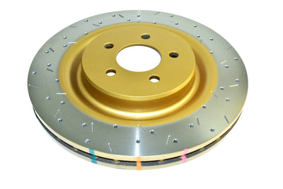 DBA 2016+ Holden RG Colorado / Trailblazer Rear 4000 Series XS Drilled & Slotted Gold Brake Rotor