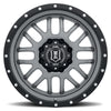 ICON Alpha 20x9 8x170 0mm Offset 5in BS 125.2mm Bore Gun Metal Wheel