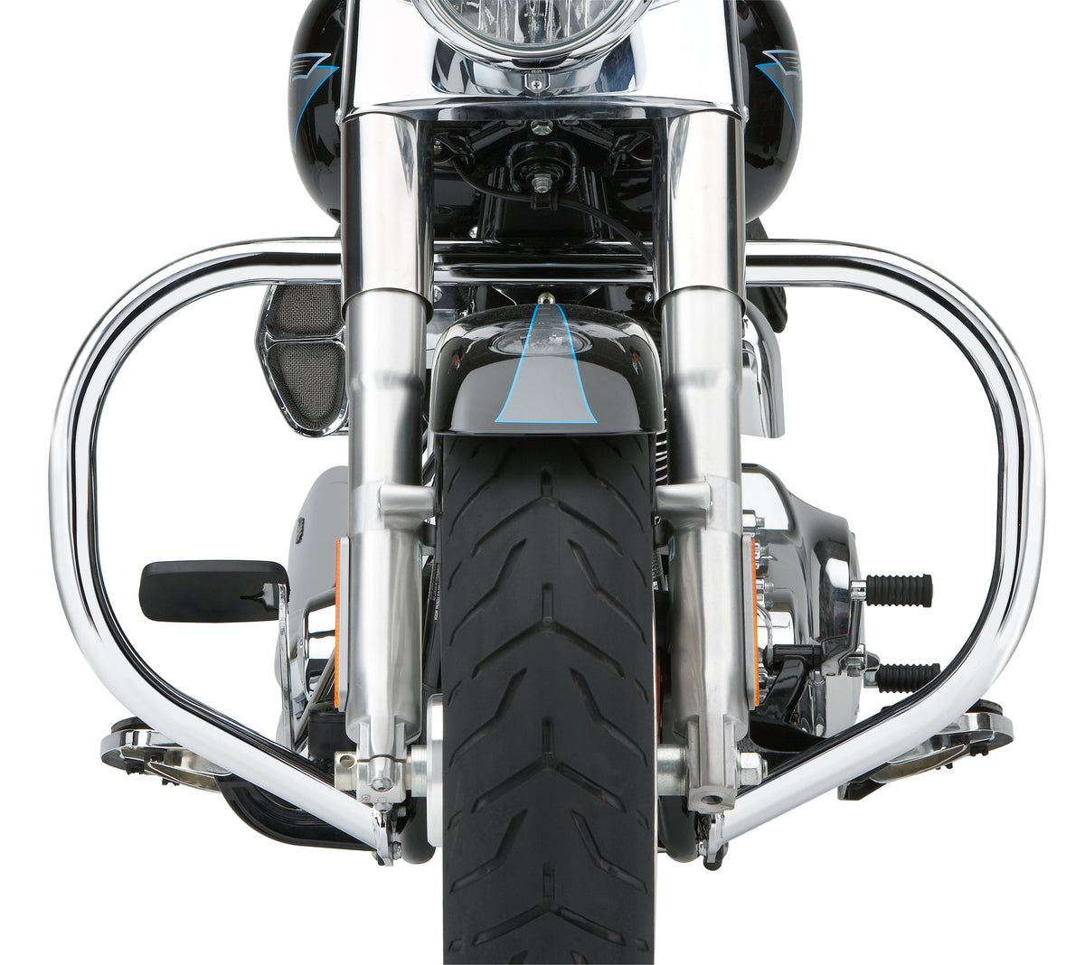Fatty Freeway Bars 1.5&quot; Chrome Flstc  00 17