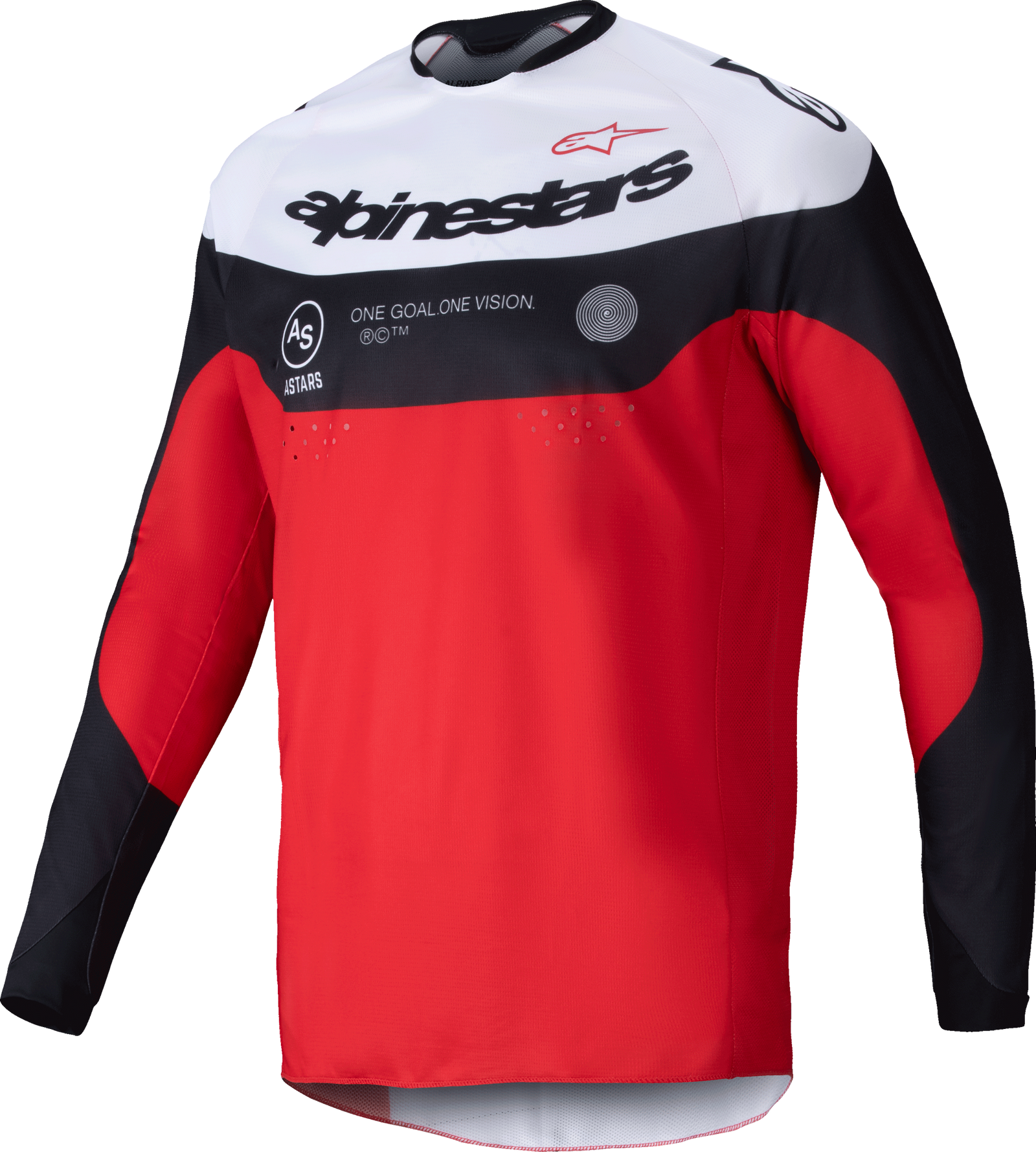 Pro Dura Jersey Black/Bright Red/White Md