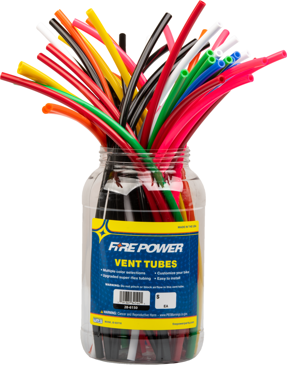 Gas Cap Vent Hose 18" Multi Color 50/Pk