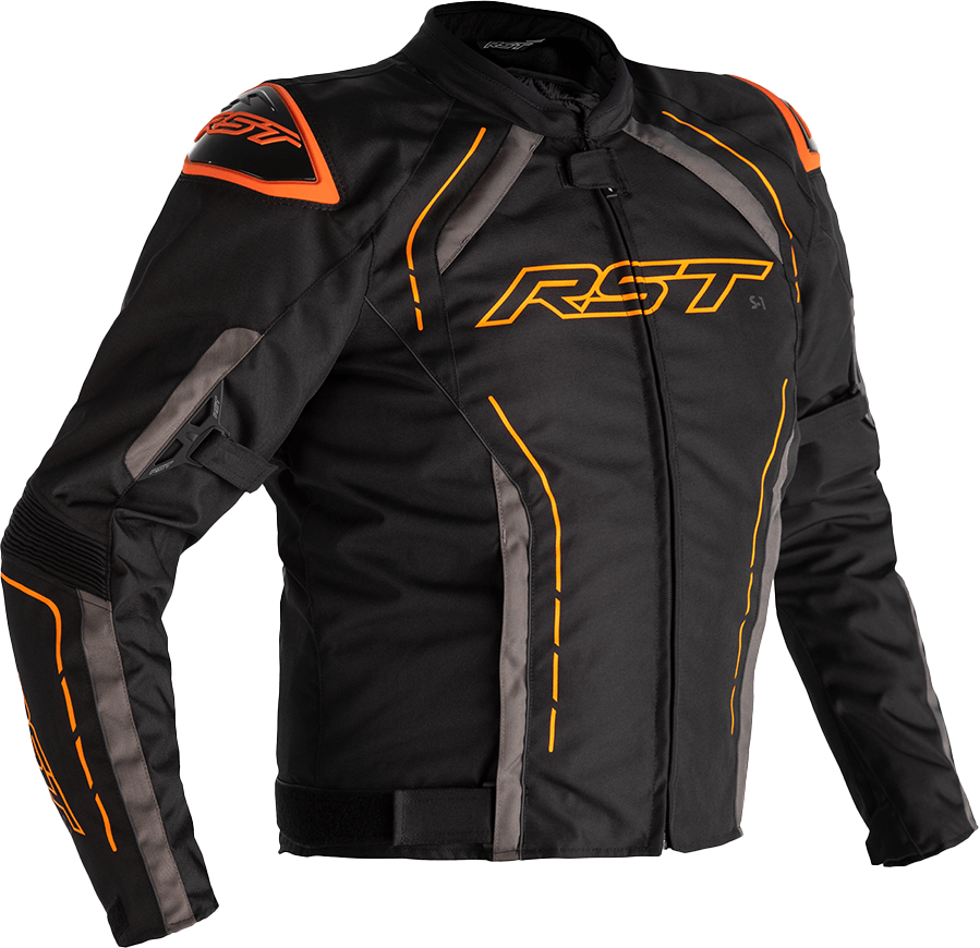 S1 Ce Jacket Blk/Gry/Neon Org Textile 3xl