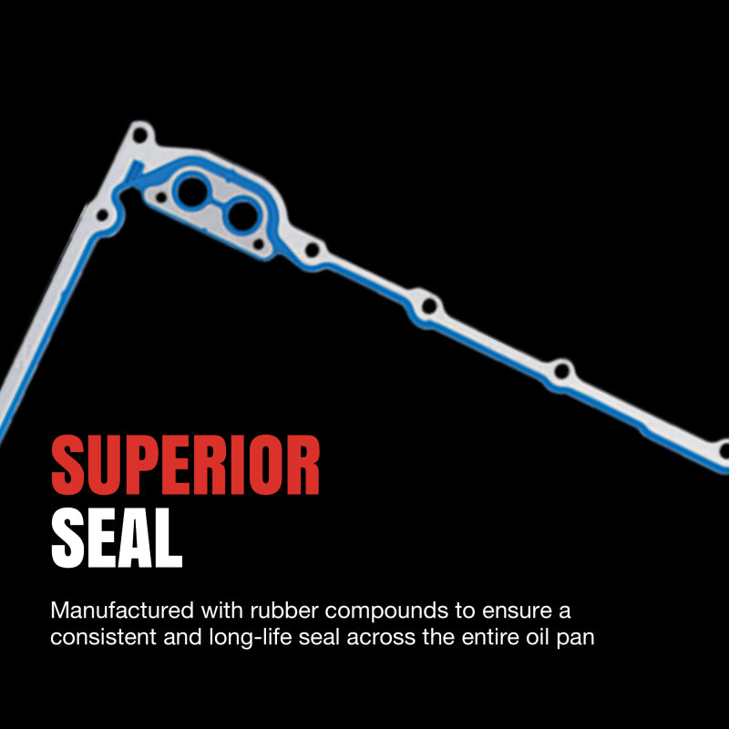 Fel-Pro 85-86 Chevy C10 Engine Oil Pan Gasket Set - PermaDry Molded Rubber Oil Pan SnapUps Included