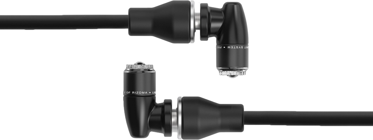 Light Unit Turn Signal With Holder Black Pair