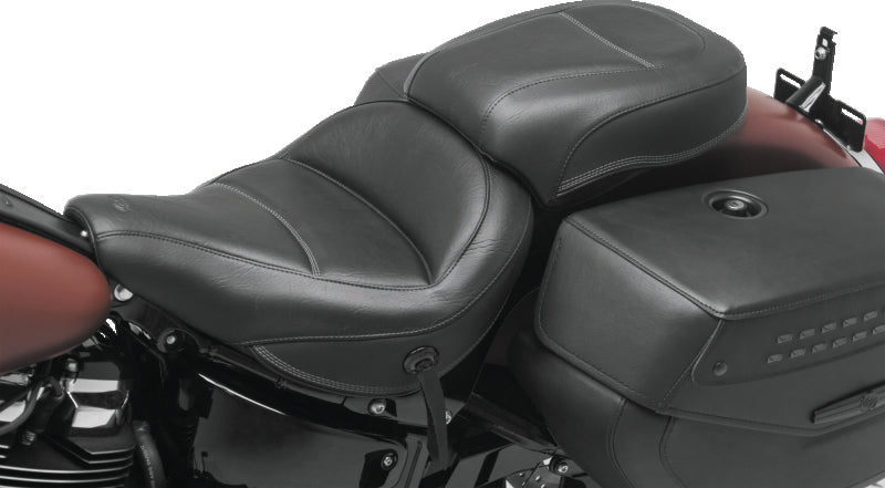 Mustang 18-21 Harley Heritage Classic & Deluxe Standard Touring Passenger Seat - Black