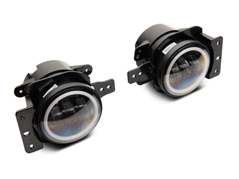 Raxiom 07-23 Jeep Wrangler JK &amp; JL 20-23 Jeep Gladiator JT Axial Series LED Fog Lights w/ Halo