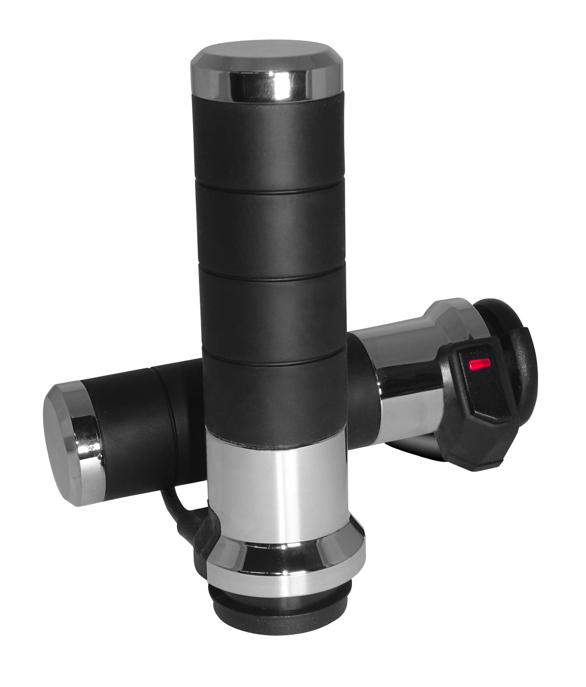 Titan X Heated Grips Chrome Electric Throttle