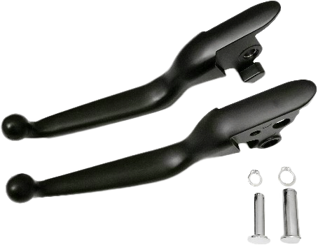 Smooth Lever Set Black Softail 18 23