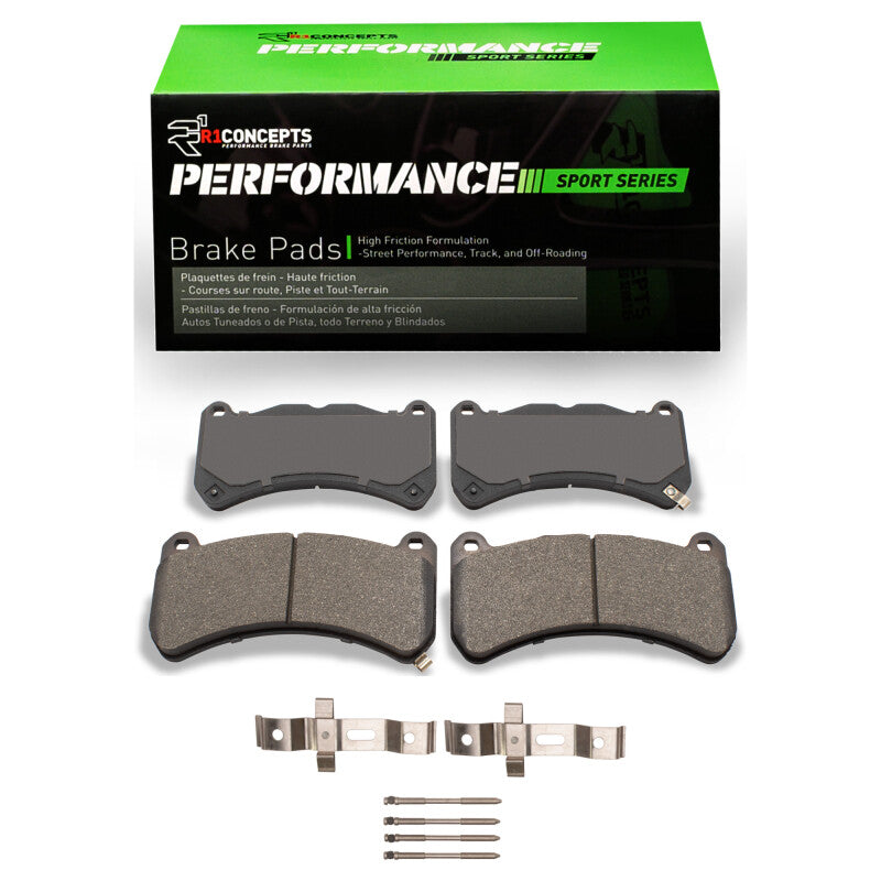 R1 2008-2025 Lexus IS F Front R1 Performance Sport Pads &amp; Hardware Kit
