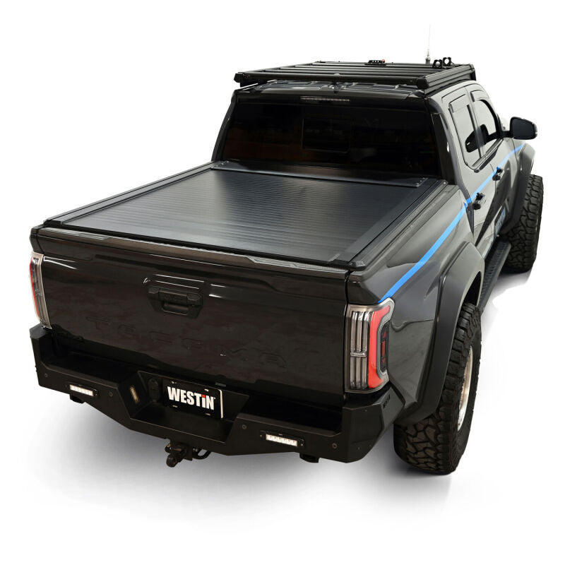 Westin 24-26 Toyota Tacoma 5ft Bed Manual Retractable Tonneau Cover - Black