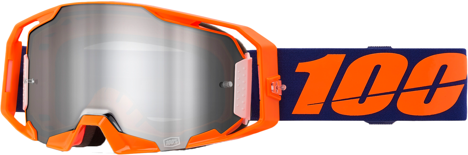 Armatic Goggle Neon Org Mirror Silvr Flash