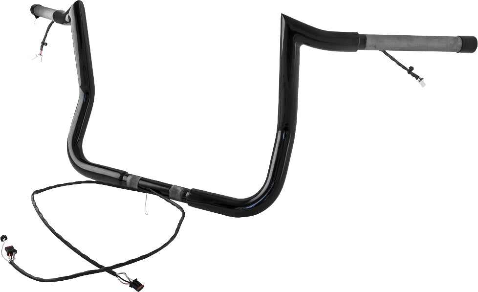 14" Monkey Bagger Bar Prewired Satin Black `14 23 Flh/Flt