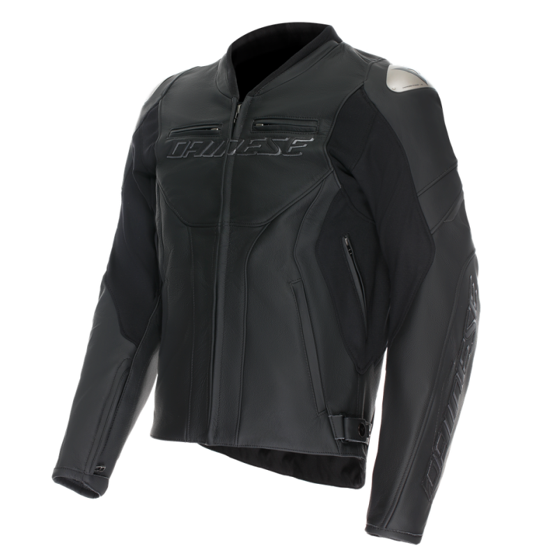 Dainese Racing 5 Leather Jacket Black/Black/Black Size - 60