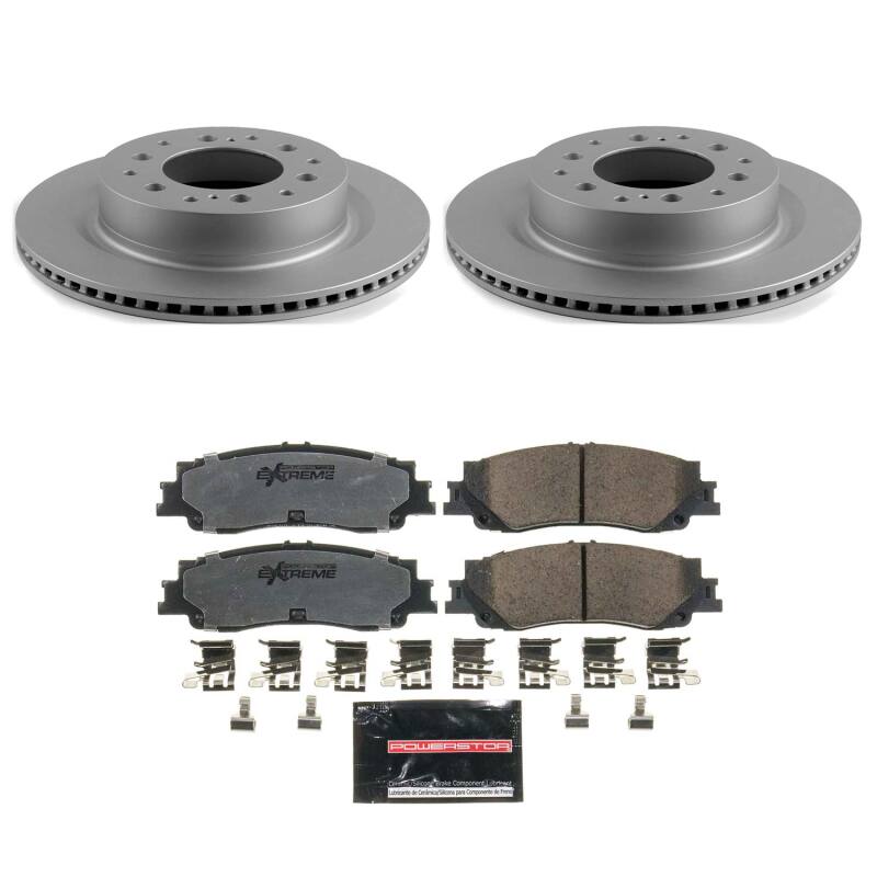 Power Stop 23-26 Toyota Sequoia Rear Z36 Coated Truck &amp; Tow Brake Kit
