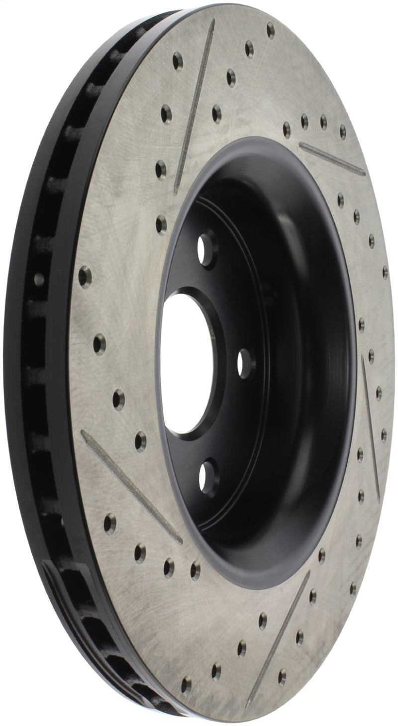 StopTech 11-12 Dodge Durango Sport Drilled &amp; Slotted Front Driver-Side Brake Rotor