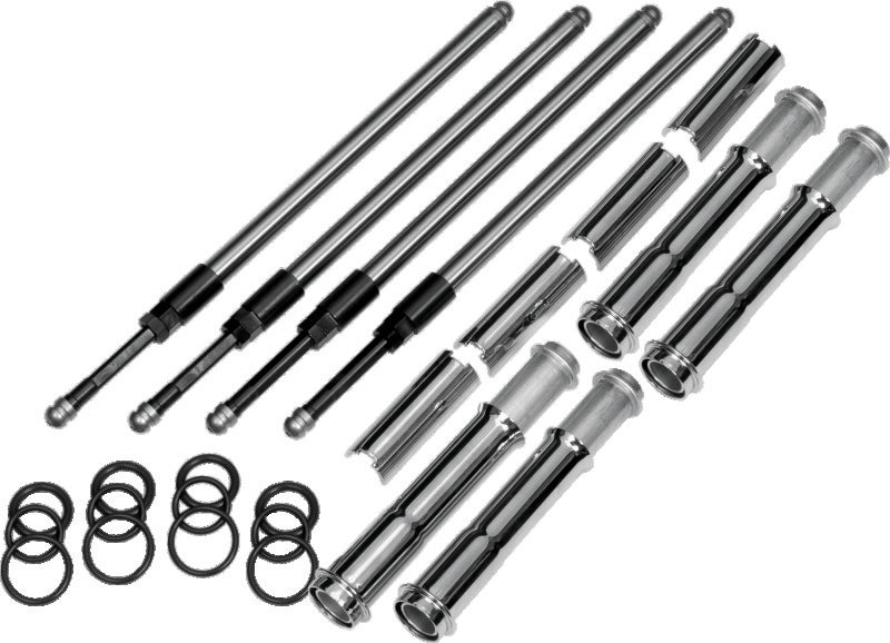 S&S Cycle 2017+ M8 Models Quickee Adjustable Pushrods w/ Cover Keepers
