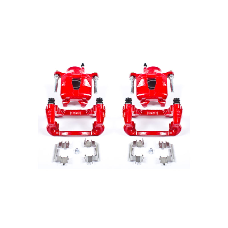 Power Stop 05-10 Scion tC Front Red Calipers w/Brackets - Pair