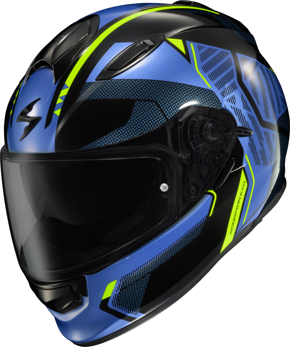 Ryzer Full Face Helmet Switch Blue/Hi Viz Xl
