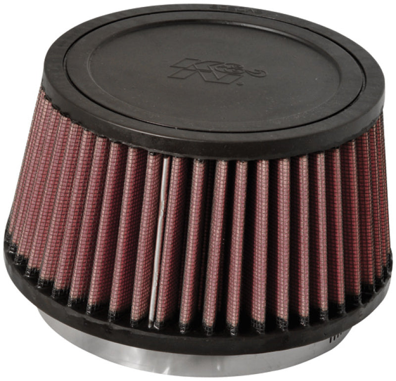 K&amp;N Universal Rubber Filter Round Tapered 4.5in Flange ID x 5.875 Base OD x 5in Top OD x 3.25in H
